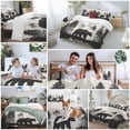 thumbnail image 6 of Black Bear Bedding 3 Piece Duvet Cover Set Twin Size, Farmhouse Forest Animals Vintage Soft Microfiber Comforter Cover with Zipper Closure & Pillowcases, Wrinkle & FadeResistant Quilt Cover, 6 of 9
