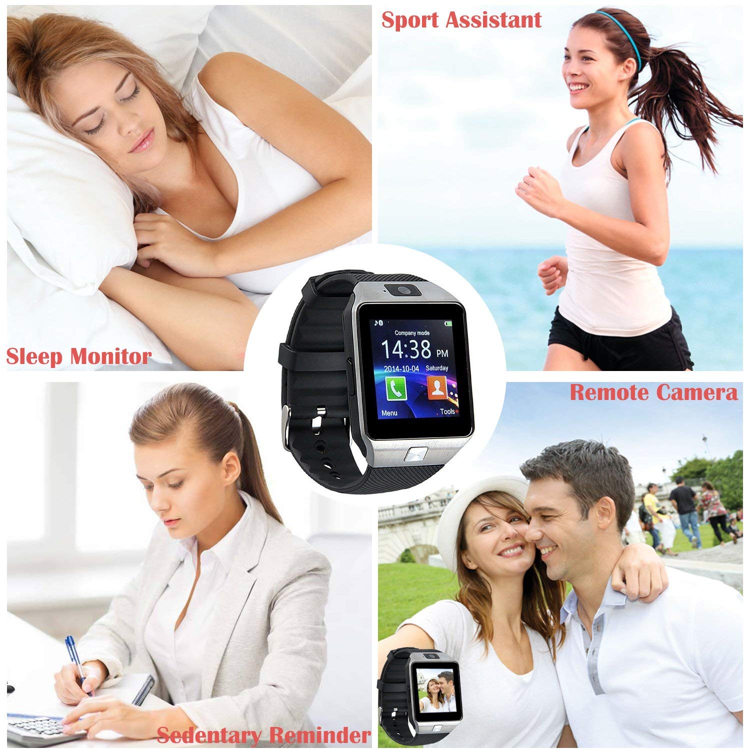 style asia gm8588 bluetooth smart watch with camera sync to android