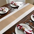 Burlap Table Runners for Kitchen Jute Table Runner 72 Inch Natural