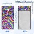 thumbnail image 7 of XYZCANDO Hippie Florals Seat Cover Towel Sweat Towels Car Seats Cover for Gym Workout Running Swimming Beach and Hiking Comfortable Stain Resistant Seat Cushion Protection, 7 of 7