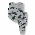 thumbnail image 2 of Green Dinosuars/Trains - Kids 2 Pack Pajama Set, 2 of 4