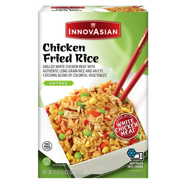 InnovAsian Chicken Fried Rice Frozen Asian Meal, 18 oz