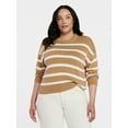 thumbnail image 2 of Time and Tru Women's and Women‘s Plus Easy Crew Pullover, Sizes XS-XXXL, 2 of 6