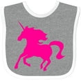 thumbnail image 3 of Inktastic Pink Unicorn Boys or Girls Baby Bib, 3 of 4