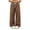 Brown, variant on Sentmoon Sweats for Women Elastic Waist Active Fit Pants with Pockets Solid Color Loose Long Women Casual Pants Fall S-3XL
