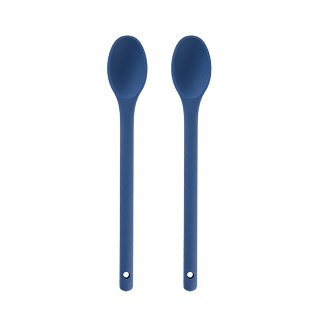 Shisuyan 2Pcs Silicone Ladle Salad Stirring Spoon Silicone Soup Spoon Non-Stick Rice Scoop