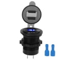 thumbnail image 2 of Cargador de enchufe de encendedor, cargador de automóvil con doble puerto USB, cargador de automóvil con puerto USB, cargador de automóvil de uso conveniente, 2 of 9