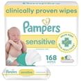 thumbnail image 1 of Pampers Sensitive Wipes 3x Travel Pack 168 Count, 1 of 10