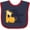 Navy and Red, variant on Inktastic I Have Been Promoted to Big Sister Girls Baby Bib