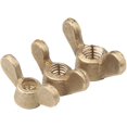 thumbnail image 4 of Wing Nut Fasteners - Brass Butterfly Nut Bolt Hand Twist Screw Cap Components M5(20pcs), 4 of 5