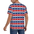 thumbnail image 2 of Uemuo Fourth Of July Print Mens Polo Shirts Baseball T-shirt Performance Short Sleeve Golf Shirt Moisture Wicking Athletic Casual Collared T-Shirt-4X-Large, 2 of 7