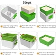 thumbnail image 3 of Prensa de Tofu, molde de plástico artesanal, transformación de soja, caja de drenaje de prensa elegante casera, caja de bandeja de cocina pequeña para el hogar, 3 of 7