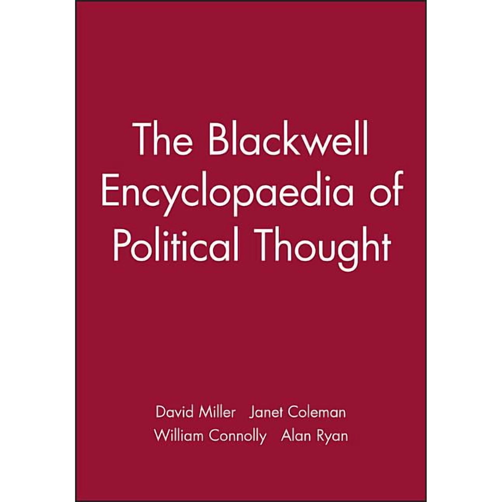 Blackwell Reference Bwell Ency Political Thought, (Paperback)