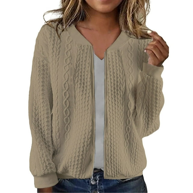 Women's Long Sleeve Oversized Zip Up Hooded Sweatshirt Casual Jacket With Drawstring And Pockets
