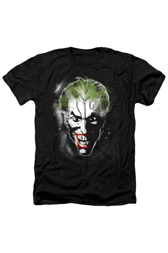 Batman Face Of Madness Adult Heather Black