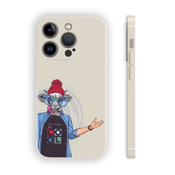 Proteja su iPhone15 Pro Max 14 13 12 Pro 11 con una divertida y vibrante funda plateada mate de doble capa para teléfono