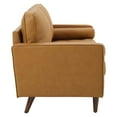 thumbnail image 4 of Modway Valour 73" Modern Top Grain Leather Upholstered Sofa in Tan, 4 of 9