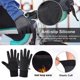 thumbnail image 3 of Guantes de ciclismo Mujer Hombre Pantalla táctil de completo Guantes impermeables Mitten Negro Negro M Sunnimix Guantes de ciclismo de invierno, 3 of 8