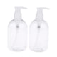 thumbnail image 1 of 2 botellas vacías de plástico para champú y acondicionador, rellenables y con dispensador de crema. Bomba transparente de 350ml, 1 of 9