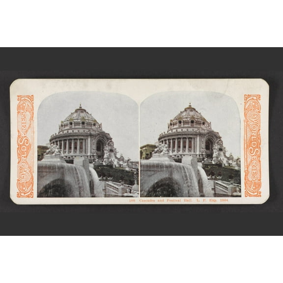 Print: Cascades And Festival Hall, L. P. Exp. i.e., Louisiana Purchase