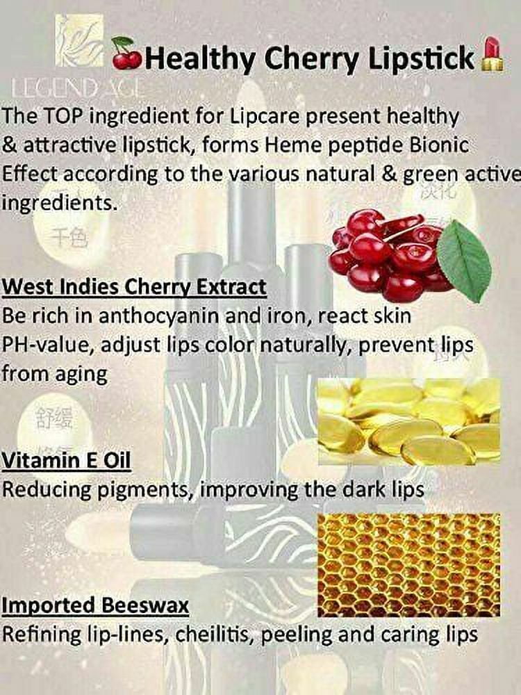Legend Age Health Beauty Lip Mask 3 in 1 Magical Cherry Lipstick - 3 Packs