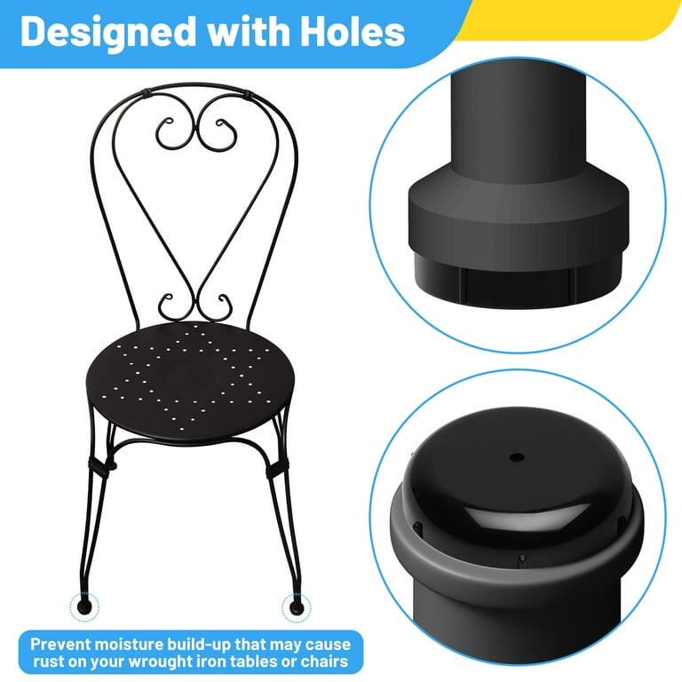 Furniture Glides Round Rubber Feet For Garden Furniture 32Pcs