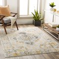 thumbnail image 2 of Surya Floransa FSA-2311 63 x 85" Rectangle Fabric Rug in Mustard Yellow/Gray, 2 of 4