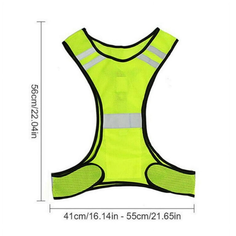  LED Reflective Running Vest, High Visibility Warning Lights  for Runners, Adjustable Elastic Safety Gear Accessories for Men/Women Night  Running, Walking, Cycling/Biking : Sports & Outdoors
