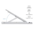 thumbnail image 4 of Aluminum Alloy Stand Adjustable Foldable Portable Bracket Non-slip Cooling Holder for Laptop Notebook MacBook Computer Lifting Silver, 4 of 5