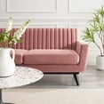 thumbnail image 6 of Modway Engage Channel Tufted Performance Velvet Loveseat in Dusty Rose, 6 of 7