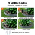thumbnail image 5 of VEVOR Steel Landscape Edging, 5-pack Steel Garden Edging Borders, 39" L x 3" H Strips, Hammer-in Edging Border, Bendable Metal Landscape Edging for Yard, Garden, Lawn, 3.15" Spike Height, Dark Gray, 5 of 7