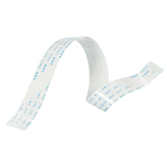 Uxcell Flexible Flat Cable Extension Cables 12 Pins 1.0mm Pitch 200mm A Type for DVD Player 10 Pack