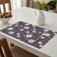 thumbnail image 6 of Placemat, Pioneer Flower Floral Print Pattern Place Mats Table Mat Set Of 2, PVC Washable Placemats for Party Kitchen Dining Decoration, 18x12 Inch, Fade Resistant, 6 of 6