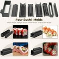 thumbnail image 4 of 23pcs Sushi Making Kit for Family, Superior Sushi Maker Tool Set for Beginners, Plastic Premium Set Sushi Rice Roll Mold Shapes, DIY Sushi Prefect Home Sushi Tool, 4 of 6