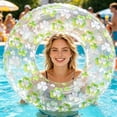 thumbnail image 1 of WUSUOWEI 1PC Inflatable Swimming Rings with Glitter,Cute Pool Float Tube Decorations,Transparent Swimming Rings,31.5 Inch,Water Floats for Summer Pool Party Beach Photos,Decoration, 1 of 8