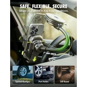 Bracketron OneClick Car Phone Mount for Dashboard, Windshield & Vent with 7 Gooseneck & 360° Rotation