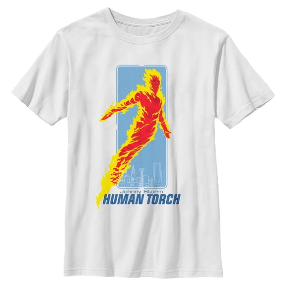 Boys The Fantastic Four: First Steps Human Torch Johnny T Shirt
