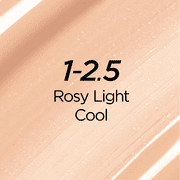 LOreal Paris True Match Nude Hyaluronic Tinted Serum Foundation Makeup, 1-2.5 Rosy Light, 1 fl oz