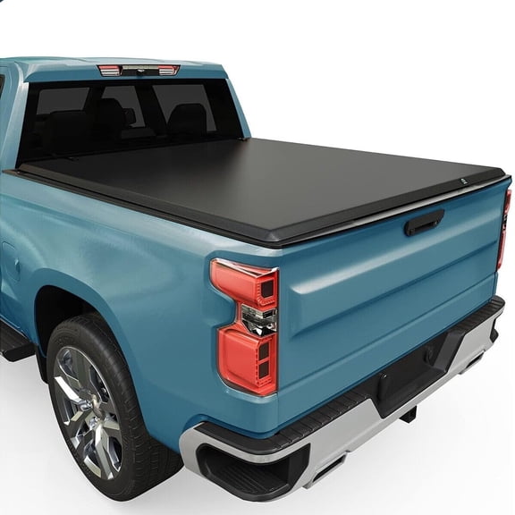 Suitable for Soft Tri-Fold Tonneau Cover for 2019-2025 Chevy Silverado & GMC Sierra 1500 (New Body Style) - Fits 5.8ft Bed