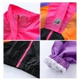 thumbnail image 5 of Unisex Kids Color Block Clothing Set Stylish Street Retro Tracksuit Outfits Hop Dance Dress Versatile Dailywear 8-9 Years, 5 of 6