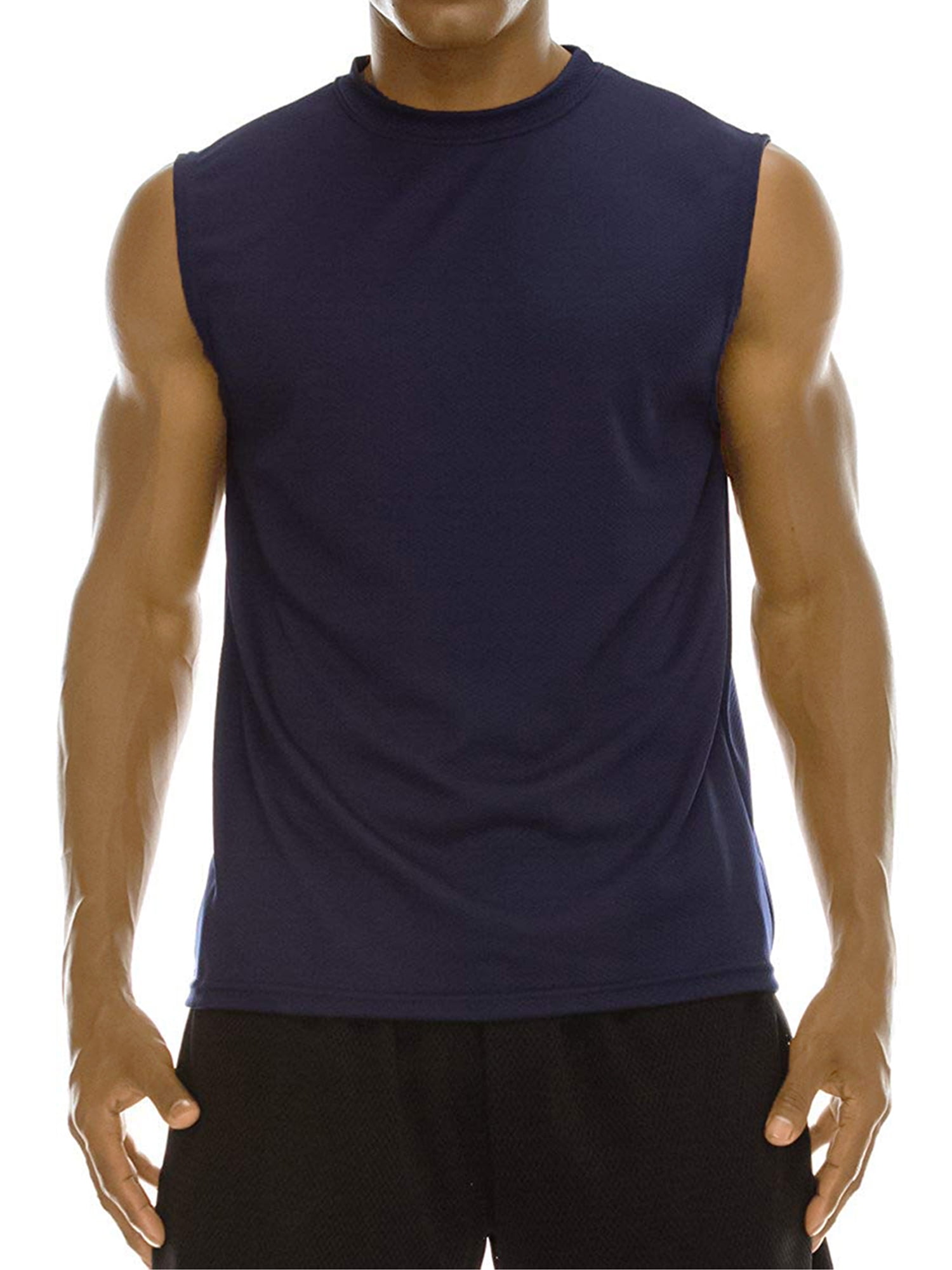 Men's Performance Moisture Wicking Active Short Sleeve & Muscle Tee