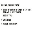 thumbnail image 3 of CC Clear Stadium Belt Bag Fanny Pack, 3 of 7