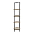 thumbnail image 6 of DecMode 17" x 64" Brown Wood 4-Tier Shelving Unit, 1-Piece, 6 of 8