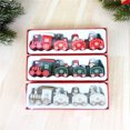 thumbnail image 4 of Vikakiooze 2022 Christmas Wooden Train Santa Claus Xmas Festival Ornament Home Decor Kids Gifts, 4 of 6