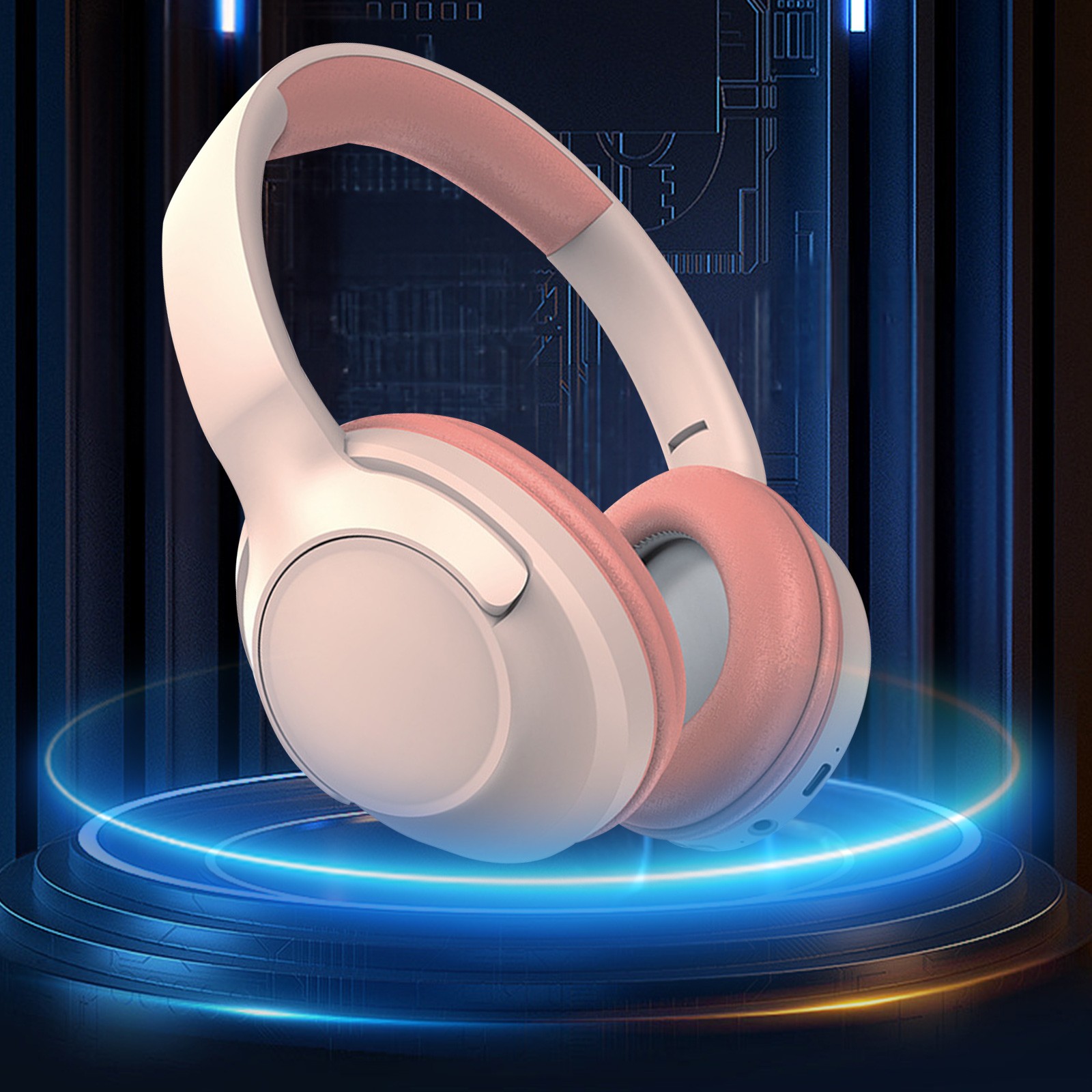Wireless Headphones for TV, TV Headphones Wireless for Seniors, Multi-function Transmitter Charging Base, Audio Sync, 65Hrs Worktime, Bluetooth Headphones for TV, Gift for the Elderly & Parents(Pink)