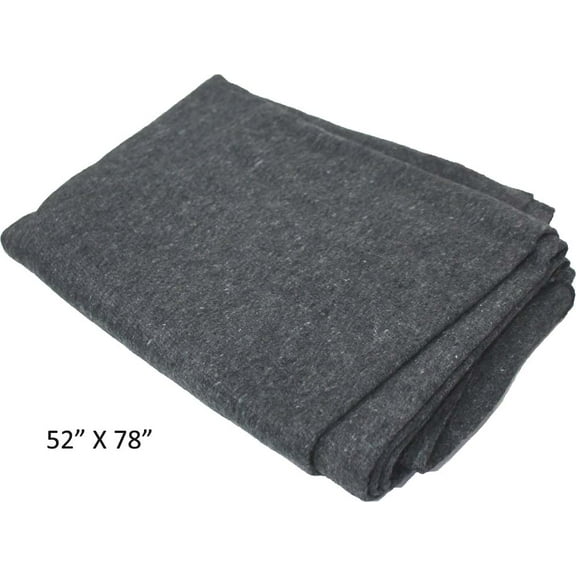53 x 78 Inch Emergency Blanket - 50 Percent Wool & Synthetic Fabrics (Adroit: TC-43809)