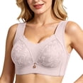thumbnail image 2 of DIOAZUD Wireless Bra for Older Women Wide Strap Scalloped V-Neck Lace Everyday Comfort Supportive Soft Bras, 2 of 9