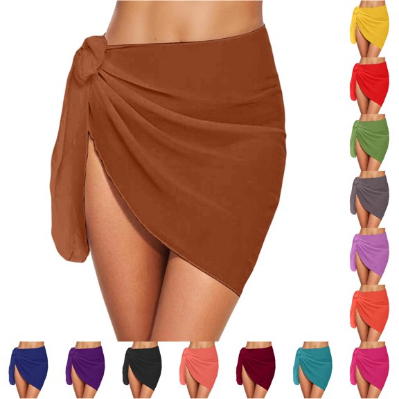 Flowy Beach Cover Up Dress for Seaside Wear Lightweight Resort Wrap Sarong by Swimwear Trends in Spring/Summer