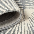 thumbnail image 6 of NICOLE MILLER NEW YORK Kendall Slinky Geo Handcrafted Area Rug, 100% Wool Rug, Grey, 8'x10', 6 of 9