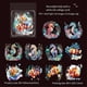 thumbnail image 3 of 30Pcs Stickers for Girls Marine Animals Stickers, PET Waterproof Gold Holographic Outlines Vibrant Colors Glisten Decals, 3 of 5